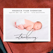 Bewerkbaar Introductie Collage Foto baby Geboorte Aankondiging