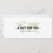 Bewerkbaar Ireland Plane Boarding Pass Ticket Kaart (Achterkant)