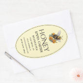 Bewerkbaar Ivoor 24 oz Queenline Honing Etiket (Envelop)