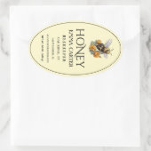 Bewerkbaar Ivoor 24 oz Queenline Honing Etiket (Tas)