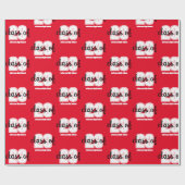 Bewerkbaar jaar van afstuderen cadeaupapier (Vlak)