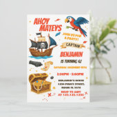 Bewerkbaar Jongens Meisjes Treasure Hunt Theme Kaart (Staand voorkant)