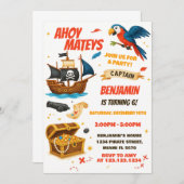 Bewerkbaar Jongens Meisjes Treasure Hunt Theme Kaart (Voorkant / Achterkant)