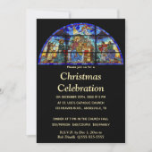 Bewerkbaar Kerst Religieus Evenement Glas in lood Kaart (Voorkant)