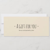 Bewerkbaar kinderboerderij cadeaubon kaart (Achterkant)