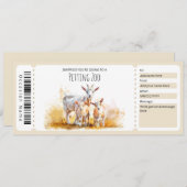 Bewerkbaar kinderboerderij cadeaubon kaart (Voorkant / Achterkant)