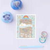 Bewerkbaar kinderfolder! Schattig en esthetisch Flyer (Enkel)