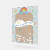 Bewerkbaar kinderfolder! Schattig en esthetisch on Acryl Bord (Hoek)