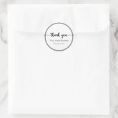 Bewerkbaar: Klassieke ronde sticker/label Ronde Sticker (Tas)