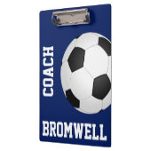 Bewerkbaar klembord voor Voetbal Football (Links)