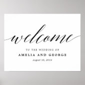 Bewerkbaar KLEUR en GROOTTE Welkomstbord MSC Poster (Voorkant)