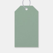 Bewerkbaar Kleur Klassiek Rond Monogram Trouwfeest Cadeaulabel (Achterkant)
