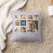Bewerkbaar Kleur Monogram Wij Zijn Hier Foto Colla Kussen (Deken)