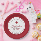 Bewerkbaar Kleur Mortel Bord Script Afstudeerfeest (Feest)