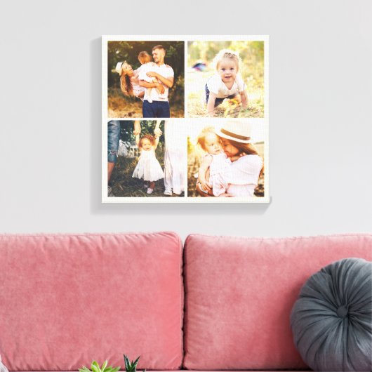 Bewerkbaar kleurenfotovak aangepast omwikkeld canv canvas afdruk (Insitu (Woonkamer))