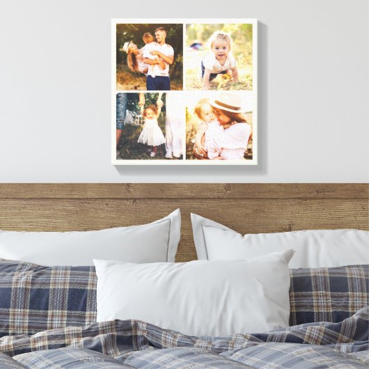 Bewerkbaar kleurenfotovak aangepast omwikkeld canv canvas afdruk (Insitu (Slaapkamer))