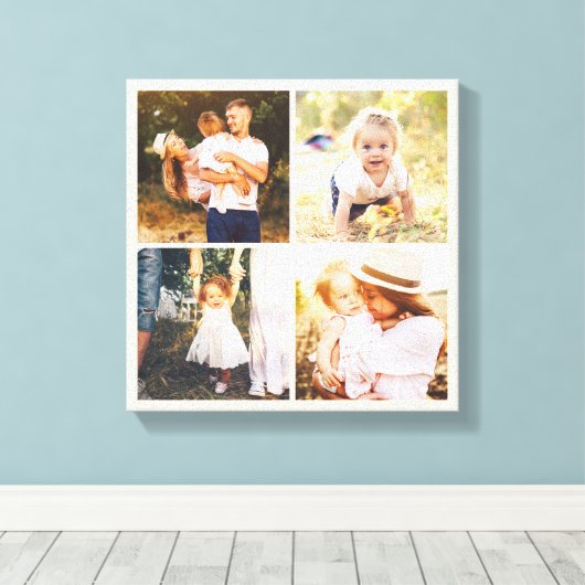 Bewerkbaar kleurenfotovak aangepast omwikkeld canv canvas afdruk (Insitu (Houten vloer))