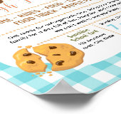 Bewerkbaar koekjes deeg fondsenwervingsflyer poster (Hoek)