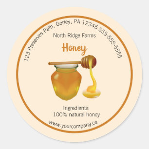 Bewerkbaar label van Company Honey