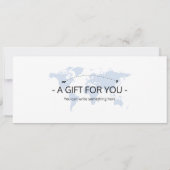 Bewerkbaar Lapland Vliegticket, Lapland Trip Kaart (Achterkant)