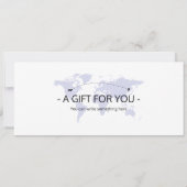 Bewerkbaar Las Vegas Vliegticket, Las Vegas Trip Kaart (Achterkant)