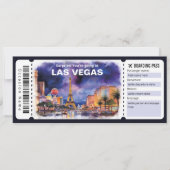 Bewerkbaar Las Vegas Vliegticket, Las Vegas Trip Kaart (Voorkant)