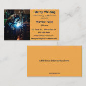 Bewerkbaar lassen en metaalfabricage visitekaartje (Voorkant / Achterkant)