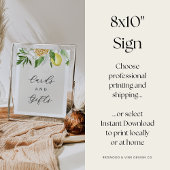 Bewerkbaar Lemon Vrijgezellenfeest Kaarten & Gifts Poster