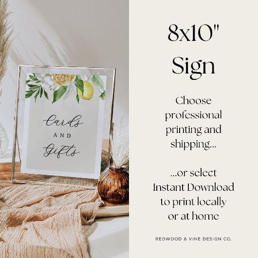 Bewerkbaar Lemon Vrijgezellenfeest Kaarten & Gifts Poster