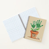 Bewerkbaar lerarengeschenk met handafdruk kunst notitieboek (Binnen)
