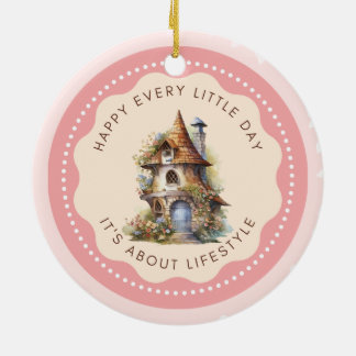 Bewerkbaar Leuk Fairy House Home Sweet Home Keramisch Ornament