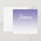 (bewerkbaar) Lichte Paarse Kleur Ombre & Jouw teks Kaart (Voorkant / Achterkant)