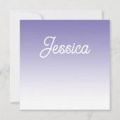 (bewerkbaar) Lichte Paarse Kleur Ombre & Jouw teks Kaart (Voorkant)