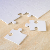 (bewerkbaar) Lichte Paarse Kleur Ombre & Jouw teks Legpuzzel (Zijkant)