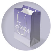 (bewerkbaar) Lichte Paarse Kleur Ombre & Jouw teks Medium Cadeauzakje
