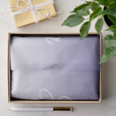 (bewerkbaar) Lichte Paarse Kleur Ombre & Jouw teks Tissuepapier (Geschenk)