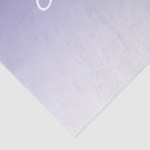(bewerkbaar) Lichte Paarse Kleur Ombre & Jouw teks Tissuepapier (Detail)