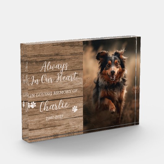 bewerkbaar Lijst in liefdevolle herinnering van Fotoblokken (Links)