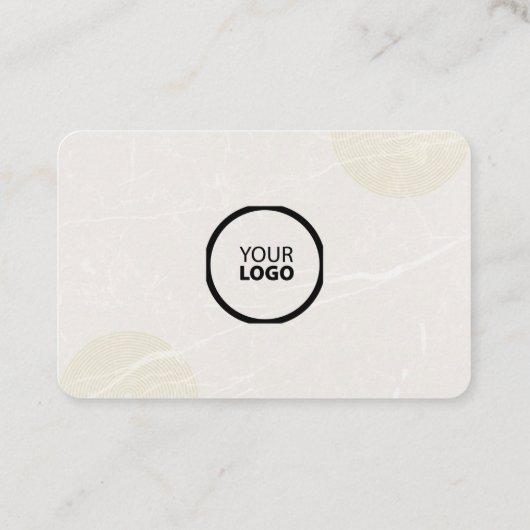 Bewerkbaar LOGO & QR code elegant ontwerp Visitekaartje (Achterkant)