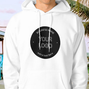 Bewerkbaar Logo Vervanging & Bedrijfsnaam Zwart Hoodie