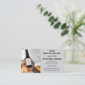 Bewerkbaar Maak je eigen bier Visitekaartje (Staand voorkant)