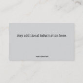 Bewerkbaar Maak je eigen bier Visitekaartje (Achterkant)