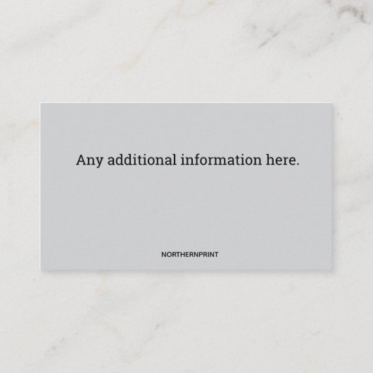 Bewerkbaar Maak je eigen bier Visitekaartje (Achterkant)