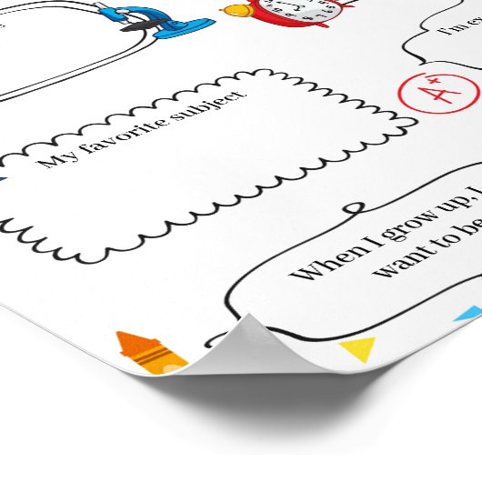 Bewerkbaar Maak kennis met de Student sjabloon Poster (Hoek)