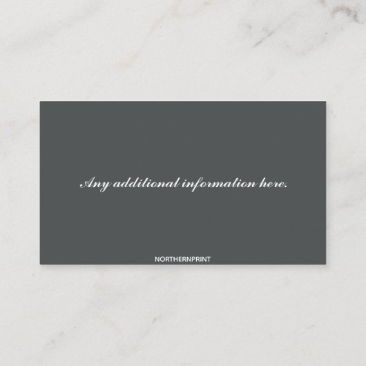 Bewerkbaar Man in een Bakkerij Visitekaartje (Achterkant)