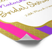 Bewerkbaar Marokkaans feest welkomstbord 8x10 Poster (Hoek)