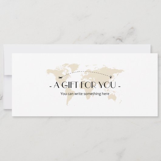 Bewerkbaar Marrakesh Boarding Pass Vliegticket Kaart (Achterkant)