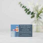 Bewerkbaar Mason Brick Layer-Visitekaartje Visitekaartje (Staand voorkant)