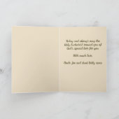 bewerkbaar meisje met kaars eerste heilige communi kaart (Binnen)