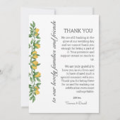 Bewerkbaar menu Bedankt sjabloon (Achterkant)